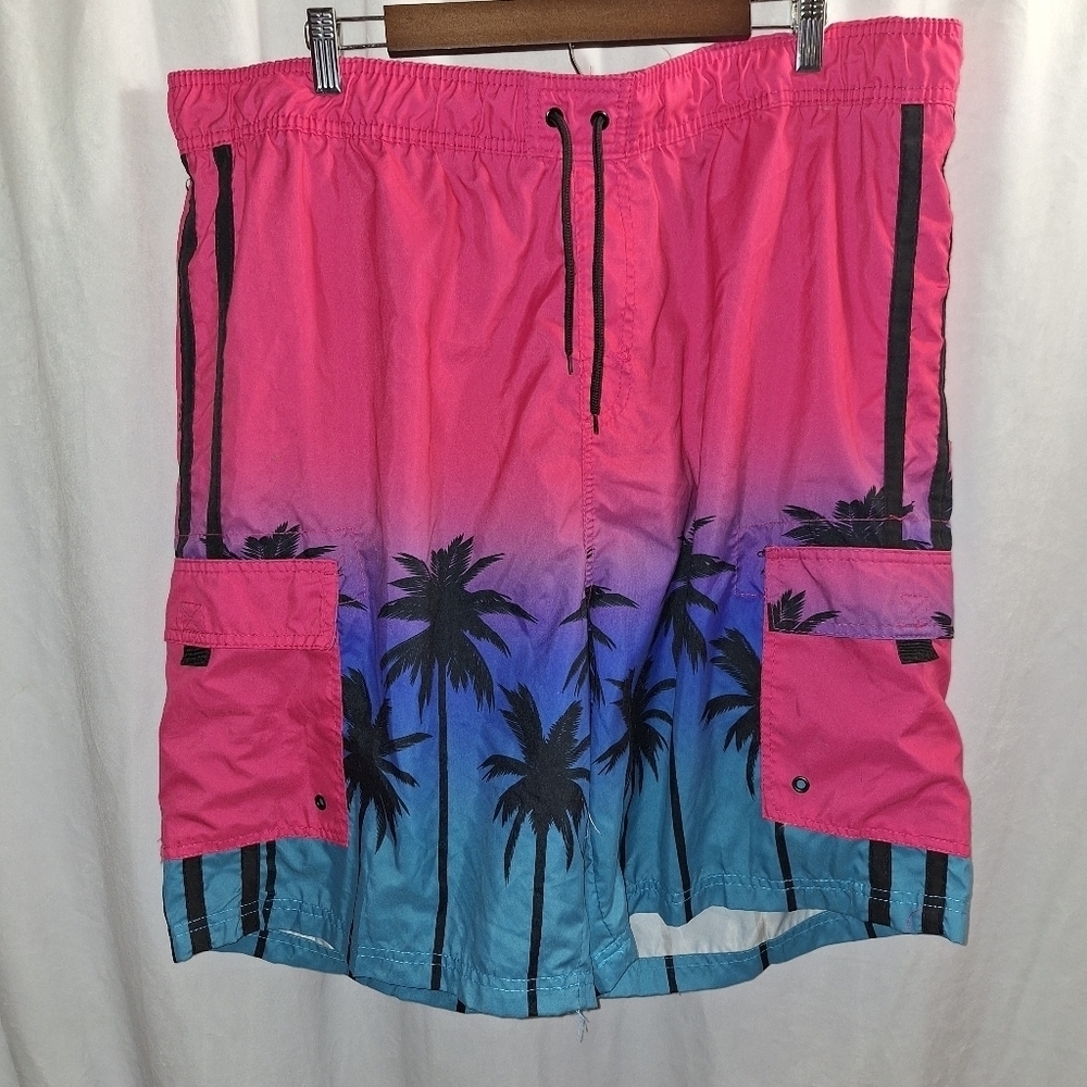 Coastal swell men's swim trunks size 5XL